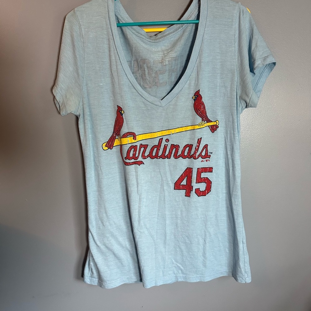 Light Blue Cardinals Bob Gibson T-Shirt